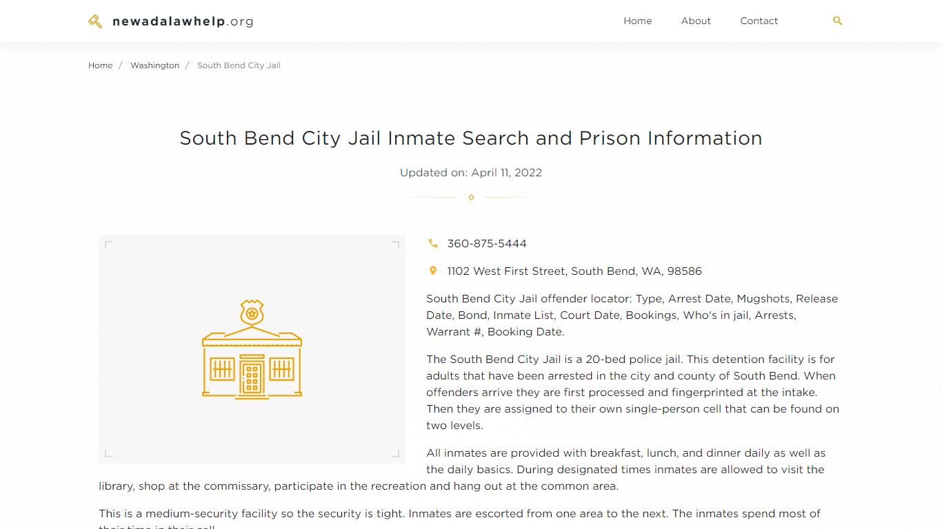 South Bend City Jail Inmate Search, Visitation, Phone no ...